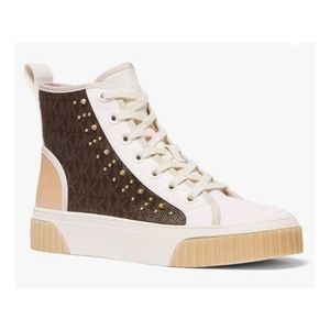 Michael Kors Gertie High top studded sneaker NWB